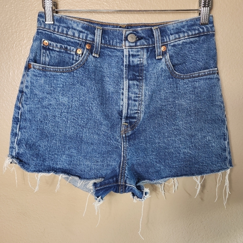 Levis Premium Womens |28| Ribcage Button Fly Cut-Off Shorts